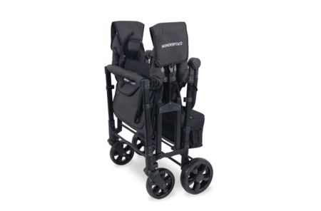 WONDERFOLD sportinis vėžimėlis keturiems W4 ELITE, volcano black, W4ELT-BLK 