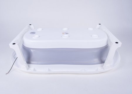 PRIMABOBO silikoninė sulankstoma vonelė su termometru, pilka, 79 cm, HB_ws_G HB_ws_G