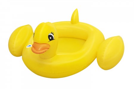 BESTWAY Funspeakers pripučiamas vaikiškas plaustas Duck su garsu, 1.02m x 0.99m, 34151 34151