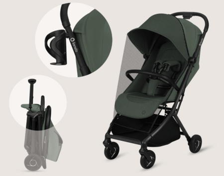 LIONELO sportinis vežimėlis SIA, Green emerald, LO-SIA 