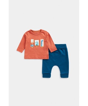MOTHERCARE marškinėliai ilgomis rankovėmis ir kelnės, FB462 650997