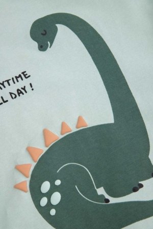 COCCODRILLO marškinėliai ilgomis rankovėmis, žali, WC6143103HBN-031-080, 80 dydis 