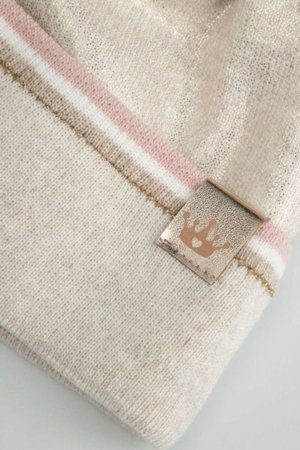 COCCODRILLO kepurė ACCESSORIES WINTER GIRL, kreminė, cm 
