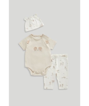 MOTHERCARE 3 dalių komplektas kūdikiui, LL803 74 