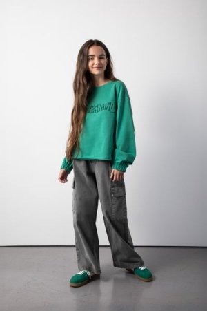 COCCODRILLO kelnės RAVE GIRL JUNIOR, pilkos, ZC5119101RGJ-019-128, 128 cm 
