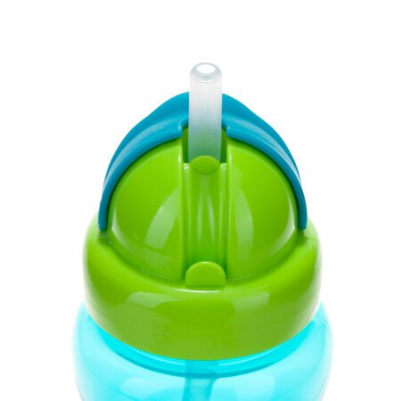 CANPOL BABIES gertuvė su šiaudeliu 12m+ 270ml 56/109 blue 56/109_blu
