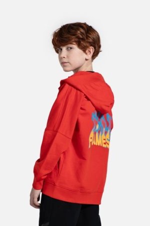 COCCODRILLO džemperis su gobtuvu DRAGONS BOY JUNIOR, raudonas, WC5132402DBJ-009-164, 164 cm 