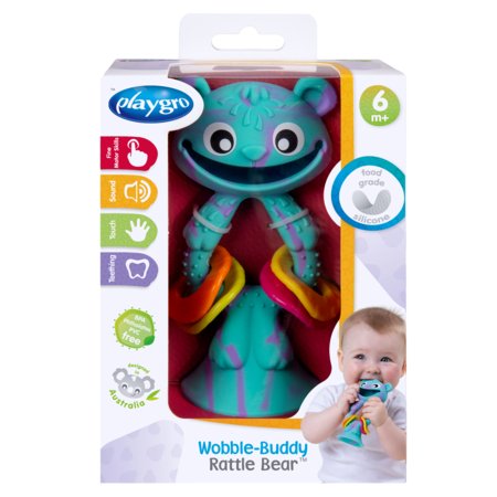 PLAYGRO kramtukas Wobble-Buddy Rattle Bear, 0188796 