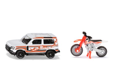 SIKU Land Rover Defender su KTM motociklu, 1114 