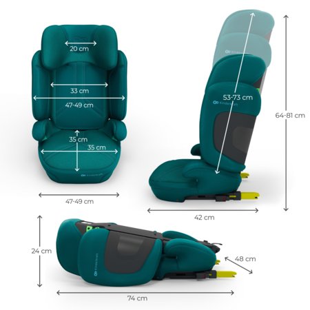 KINDERKRAFT automobilinė kėdutė XPAND 2 PRO, 100-150 cm., Green, KCXPPR02GRE0000 