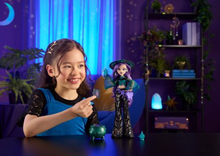 MONSTER HIGH MOONSPELL MAGIC lėlė Willow – gamtos kerėtoja, JMB92 