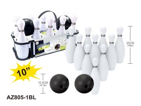 AJ SPORTZ boulingo rinkinys 10'', AZ805-1BL 