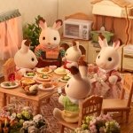 SYLVANIAN FAMILIES Šokoladinių triušiukų šeimynėlė, 5655SYL 5655SYL