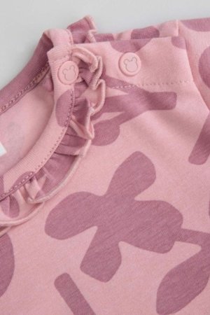 COCCODRILLO suknelė TEDDY BEAR GIRL NEWBORN, rožinė, ZC5129101TGN-033-086, 86 cm 