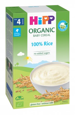 HiPP ekologiška košė RICE, 4m+, 200g, 30402 30402