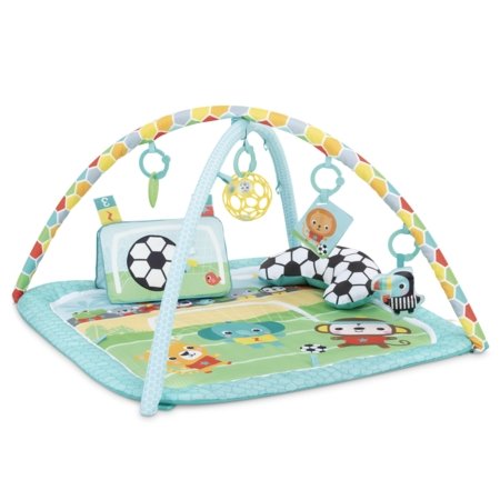 BRIGHT STARTS žaidimų kilimėlis Grip & Kick Activity Gym, 17165 