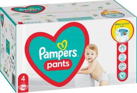 PAMPERS sauskelnės-kelnaitės, dydis 4, 108 vnt, 9kg-15kg, 81748922 81748922