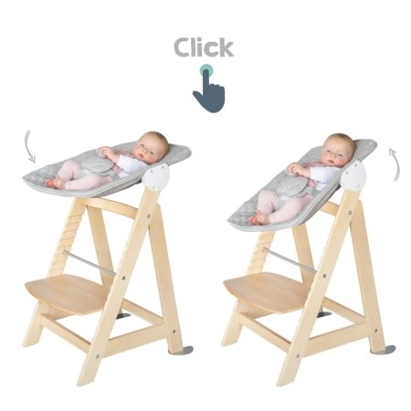 ROBA maitinimo kėdutė 2in1 BORN UP, Grey, 75063NAV230 