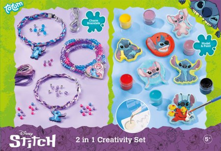 TOTUM DISNEY STITCH 2 in 1 kūrybinis rinkinys, 700178 