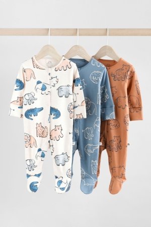 NEXT šliaužtinukas trumpomis rankovėmis, 3 vnt., AA5960, 74-80 