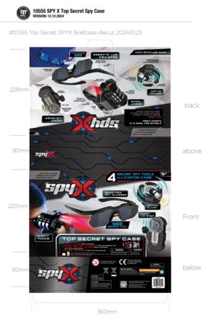 SPYX Top Secret lagaminas, 10555 