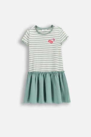 COCCODRILLO suknelė trumpomis rankovėmis, žalia, WC6129201RGK-011-104, 104 cm 