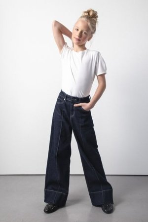 COCCODRILLO kelnės JEANS COLLECTION GIRL, mėlynos, ZC5123102JCG-015-134, 134 cm 