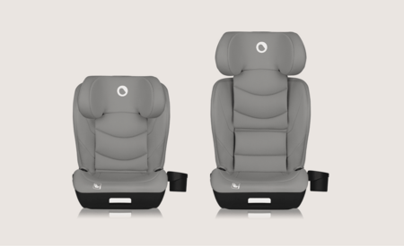 LIONELO automobilinė kėdutė NEAL I-SIZE, 100-150 cm., Grey concrete 