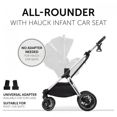 HAUCK universalus vežimėlis VISION X SET 2in1, Melange Grey, 165256 165256