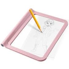 KIDYWOLF šviečianti piešimo planšetė, rožinė, KIDYDRAW-PRO-PI 