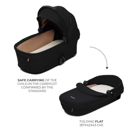 KINDERKRAFT universalus vežimas 2IN1 NEA 2.0, midnight black, KSNEA002BLK2000 