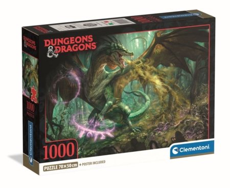 CLEMENTONI dėlionė Dungeons and Dragons, 1000 det., 39961 