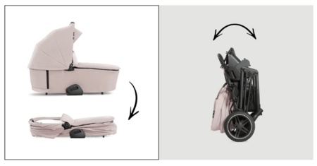 HAUCK universalus vežimėlis 2in1 VISION X SET, Black/Melange beige, 165249 