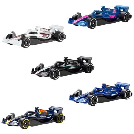 HOT WHEELS 1:64 penkių F1 bolidų rinkinys, JLN11 