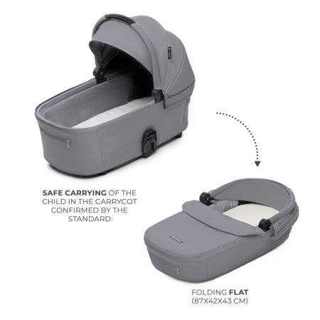 KINDERKRAFT universalus vežimas 2IN1 NEA 2.0, platinum grey, KSNEA002GRY2000 