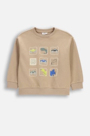 COCCODRILLO džemperis, smėlio spalvos, WC6132101NBK-002-122, 122 cm 