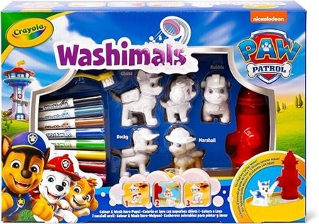 CRAYOLA kūrybinis rinkinys Washimals Paw Patrol, 5vnt, 74-0291 