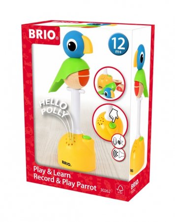 BRIO elektroninis žaislas Play & Learn Parrot, 30262 30262