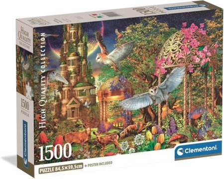 CLEMENTONI dėlionė Woodland Fantasy Garden, 1500 det., 31741 