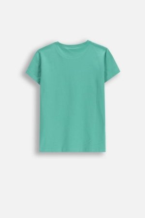 COCCODRILLO marškinėliai trumpomis rankovėmis EVERYDAY GIRL B, žali, WC5143217VGB-011-164, 164 cm 