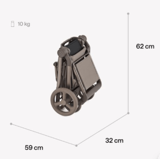 ANEX universalus vežimėlis FLO 2in1, browny, fl-07с, 8885020503173 (frame)  