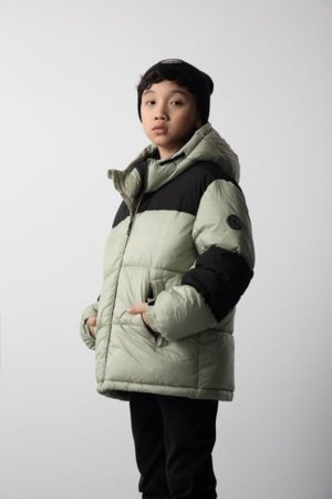 COCCODRILLO striukė OUTERWEAR BOY JUNIOR, žalia, cm 