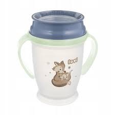 LOVI puodelis su rankenomis 360° NIGHT&DAY, 250 ml., Fox, 1/611 