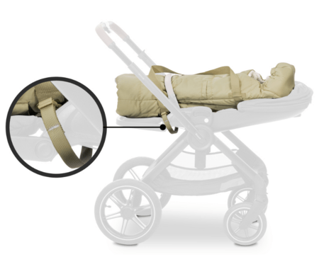 HAUCK vokelis į vežimėlį 3in1 CARRY N PLAY, Teddy fleece/Green, 530061 