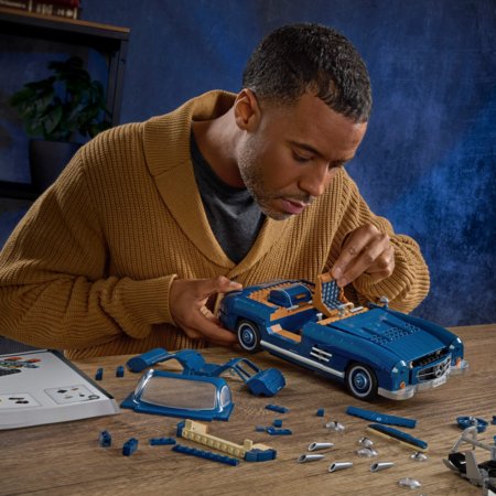 MATTEL BRICK SHOP HOT WHEELS konstruktorius – Mercedez Benz 300 SL, HWW25 