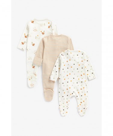 MOTHERCARE šliaužtinukas ilgomis rankovėmis, 3 vnt., BB764 567872