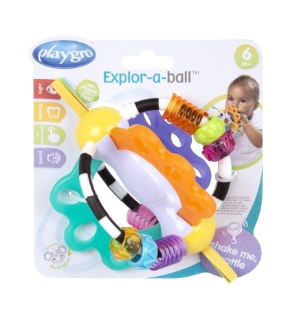 PLAYGRO lavinamasis kamuoliukas-barškutis, 4088608 