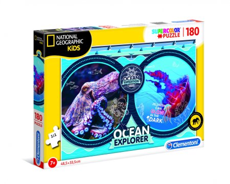 CLEMENTONI dėlionė National Geographic Kids: Ocean Expedition, 180d., 29205 29205