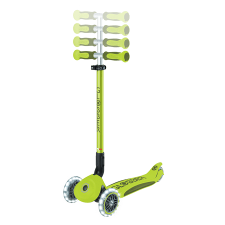 GLOBBER paspirtukas Go Up Deluxe Lights, laimo žalia, 748-606 