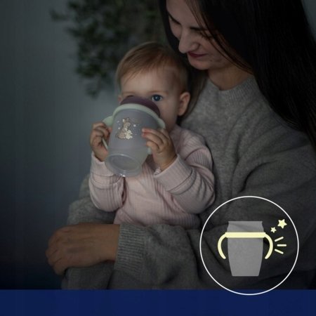 LOVI puodelis su rankenomis 360° NIGHT&DAY, 250 ml., Fox, 1/611 